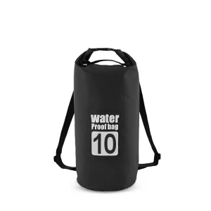 Schwimmen Trockenbeutel/Rucksack - 10L Schwarz