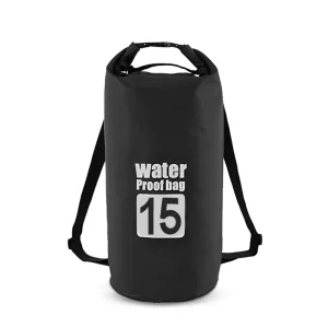 Schwimmen Trockenbeutel/Rucksack - 15L Schwarz
