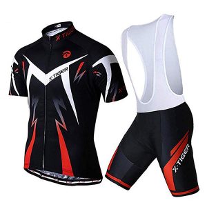 HERREN-RADANZUG “X-PRO” – RADSPORT-SET MIT TRÄGERHOSE ROT