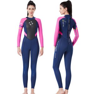 3mm Neoprenanzug für Frauen - Rosa & Blau, S