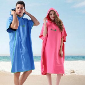 Handtuch-Poncho-Trockenbademantel