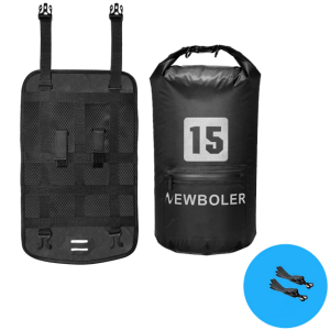 Wasserdichte Fahrradlenkertaschen - Stil 2 Schwarz 15L