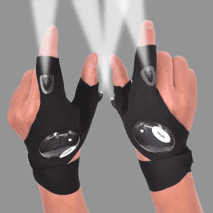 LED-Taschenlampe Wasserdichte Fingerlose Handschuhe