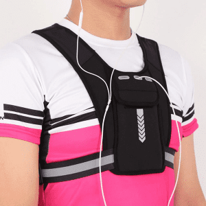 Reflektierende Leichtgewicht-Laufweste Brusttasche