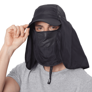 Gesicht Sonnenschutz Hut Nackenschutz Kappe