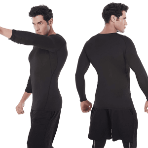 Langärmeliges Herren-Kompressions-Shirt Für Sport