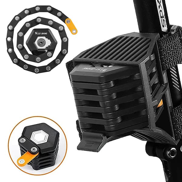 Fahrradschloss, Kettenschloss, Fahrradschloss mit Kette, Fahrradschloss, diebstahlsicheres Fahrradschloss