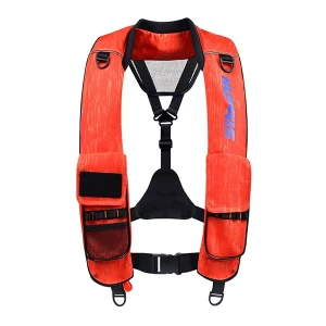 Automatisch aufblasbare Schwimmweste für Erwachsene - Orange