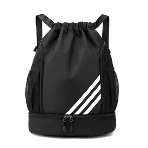Fußball-Rucksack Sporttasche - Schwarz