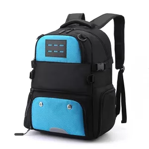 Fußballrucksack mit Schuhfach - Blau