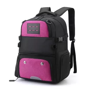 Fußballrucksack mit Schuhfach - Rosa