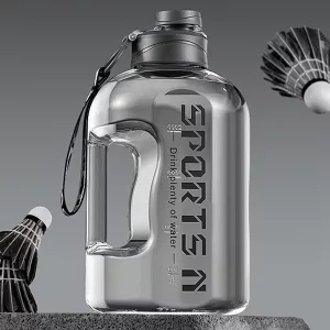 Sport-Wasserflasche mit Großem Fassungsvermögen - Grau